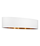 Shade for Pendant luminaire "Pasteri Pro" 2x60W white/copper