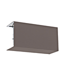 Shade square zu Wall luminaire Pasteri Pro anthracite-brown