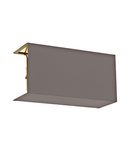 Shade square zu Wall luminaire Pasteri Pro cappuccino/gold