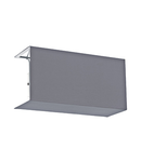 Shade square zu Wall luminaire Pasteri Pro grey/white