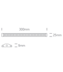 Shelf Strip LED 3W, 3000K, 225lm, 24V, 90°, IP20, SKIII