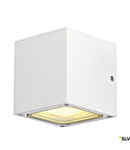 SITRA CUBE lampă de perete, cubic, alb, GX53, max. 9W