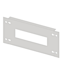 Slotted front plate 220mm G3 sheet steel, 8MW