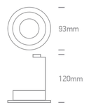 Spot Ina-F PAR16, GU10, 50W, IP20, alb