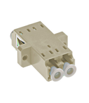 Standard LC-Duplex Coupling MM Polymer case beige