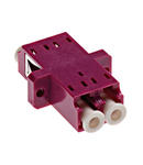 Standard LC-Duplex Coupling MM Polymer case Violett