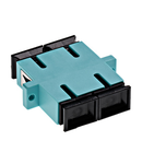 Standard SC-Duplex Coupling MM Polymer case aqua