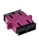 Standard SC-Duplex Coupling MM Polymer case Violett