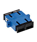 Standard SC-Duplex Coupling SM Polymer case blue