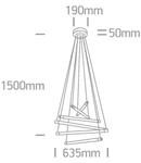 Suna 50W 2500lm 3000K Ra80 230V IP20 alama periata