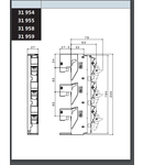 Suport portfuzibile cu montaj pe bară 10x38, CEI60269-2