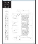 Suport portfuzibile D01 şi D02 + LED E18/63A/3P