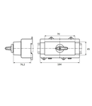 Switch Netz-0-Not, DIN-rail mounting mounting, 4-pole 100A