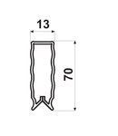 Teaca protectie bare 40-60x10mm/1m