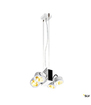 TEC KALU CW, LED Indoor, quad white/black 24° 3000K