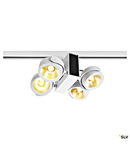 TEC KALU quad white/black 24° 3000K, incl. 3-circuit adapter