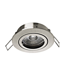 Tedo Pro 50W GU10 round nickel-matt IP20