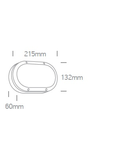 Teiko Oval LED, 10W, 600lm, 3000K, 230V, IP54, alb