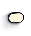 Teiko Oval Wall luminaire 2x20W, E27, 100-240V, IP54, negru