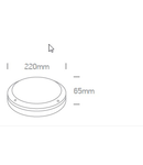 Teito 1 LED, 10W, 600lm, 3000K, 230V, IP54, alb