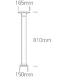 Tela L 6,5W 600lm 3000K Ra80 230V IP54 antracit