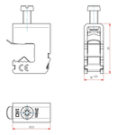 Terminal conductor aluminiu-cupru 1.5 -16mm² / 10mm