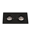 Terni Pro square / 2-fach / swivelling 50W black IP20