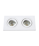 Terni Pro square / 2-fach / swivelling 50W white IP20