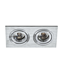 Terni Pro square / 2-fach 50W aluminium brushed IP20