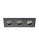 Terni Pro square / 3-fach / swivelling 50W black IP20