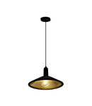 Tia, Pendant luminaire, 12W, E27, 100-240V, IP20, negru