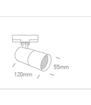 Tony Spot LED, 10W, GU10, MR16, 100-240V, IP20, alb