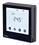 Touchscreen thermostat, flush mounting, schwarz