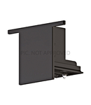 TRACK ON END CAP MOUNTING DALI BLACK