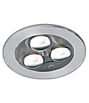 Tris-II-R LED 3x1W 3000K 135lm,dimabil,350mA,IP20,aluminiu