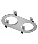 Twister downlights 2 piese cadru, rotund, argintiu