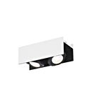 Vidago Pro / 2flg., DALI dimmable 2x9W 4000K white /black