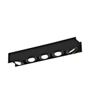 Vidago Pro / 5flg., DALI dimmable 5x9W 4000K black IP20