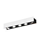 Vidago Pro / 5flg., DALI dimmable 5x9W 4000K white /black