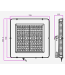 VT-1055 1000W 120000lm 6400K 230V IP65 black