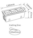 VT-2-12 12W 960lm 2700K 12° 230V IP20 alb