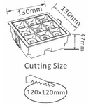 VT-2-36 36W 2880lm 2700K 12° 230V IP20 alb