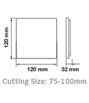 VT-610SQ 12W 750lm 3000K 230V IP20 alb