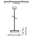 VT-7-62 60W 6600lm 4000K 230V IP20 1-10V argintiu