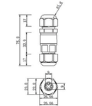 VT-868 Cutie conexiune cu bloc de conexiune 5-9mm IP68 alb