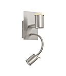 Wall luminaire "Pasteri Pro" 40; 3,5W nickel-matt IP20