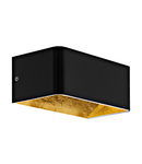 Wall luminaire "Sania 3" 10W 3000K black /gold leaf plated