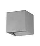 Wall luminaire dir./indirect, 2 x 3,3W 3000K silver IP54