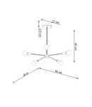 Candelabru LANGO 5 negru