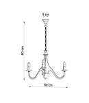 Candelabru MINERWA 3 alb